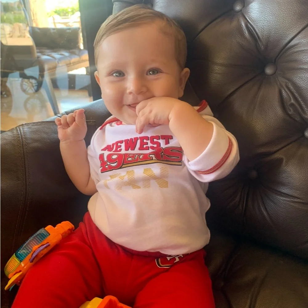 NFL 49ers Infant Fan Apparel Set - Red and White - Picture 7 of 7